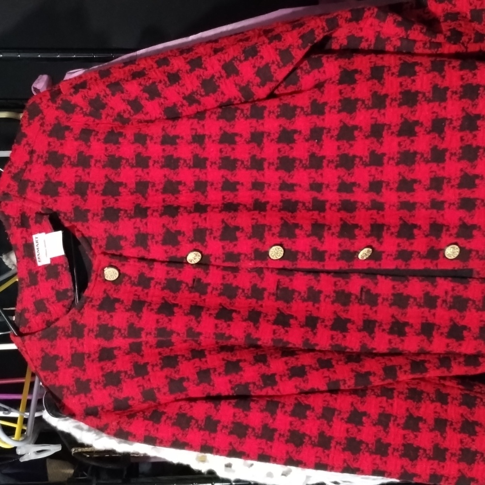Vintage red and black jacket.